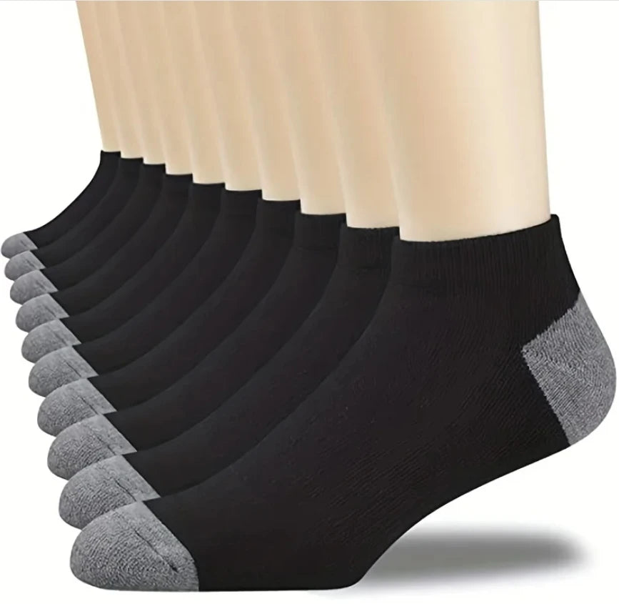 10/5/3MEN'S Mid-calf Socks Cotton Socks for All Seasons, Solid Colour and Versatile Econic Blanks