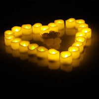 Flickering LED Ivory Electronic Candle, Flameless Tealight Candle, Battery Operated LED Tealight Candle, Ideal for Weddings, Tab Purest Peak Salt