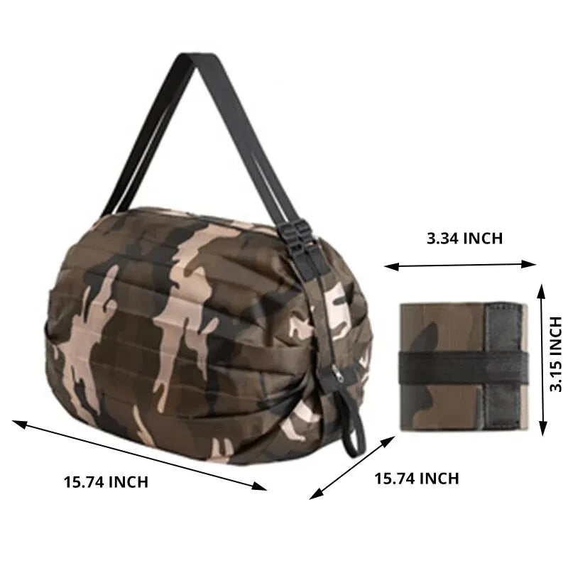 1pc Foldable Shopping Bag Eco-friendly Waterproof Portable Storage Bag Large Capacity Handbag Oversized Storage Bag For Travel Quick Pick Grocers