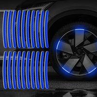Car Wheel Hub Reflective Stripes - Safety Tire Warning Stickers for Night Driving Econic Blanks