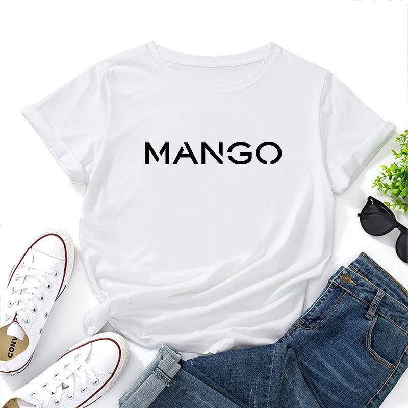 2025 New Trend Woman Cotton T-shirt Spring Summer Daily Casual Fashion O-neck Short Sleeve Top Female Home Outdoor Comfort Tees Quick Pick Grocers