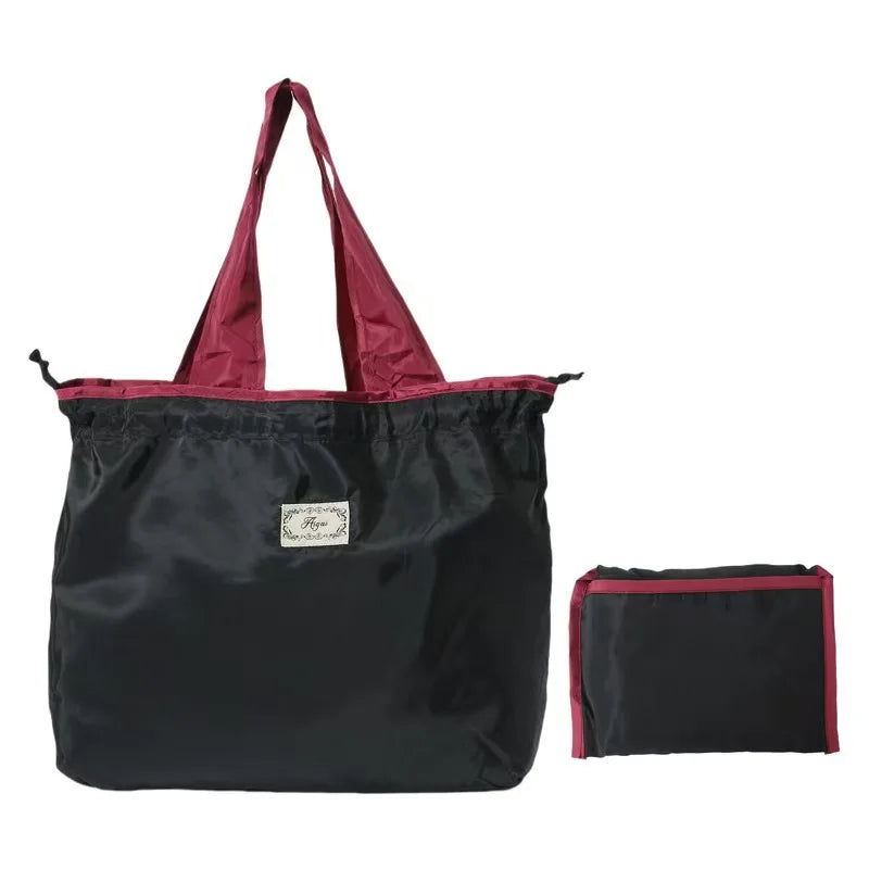 Ultra Lightweight & Compact Grocery Bag - Fold into Pocket, Eco-Friendly Shopping Tote with Zipper Quick Pick Grocers
