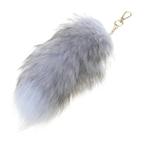 Plush-Fox Tail Keychain Furry Racoon Tail Keyring Keychain 28cm Animal Tail Key-Pendant Pompoms Keyring Holder Bag-Decor Econic Blanks