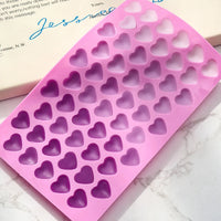 55 Compartment Heart Silicone Candle Mold Valentine's Day Candles Making Kit DIY Love Cake Chocolate Baking Mould Party Gifts Econic Blanks