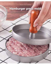 Burger Press Non-Stick Hamburger Patty Maker with Wax Paper Aluminum Burger Maker for Kitchen BBQ Grill Econic Blanks