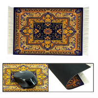 Woven flower Persian carpet small coaster wholesale merchants cheap mouse pad desk mat retro style rubber non-slip computer mats Quick Pick Grocers
