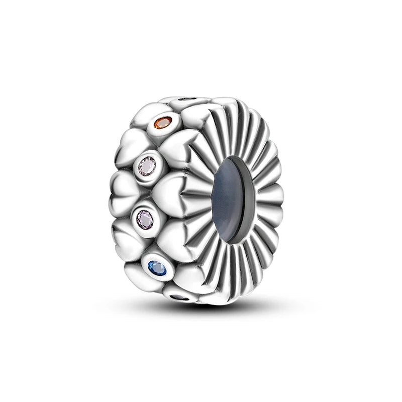 100% 925 Sterling Silver Rainbow Zircon Colorful Butterfly Dragon Shaped Silicone Stopper Charms Beads Fit DIY Bracelets Jewelry Econic Blanks