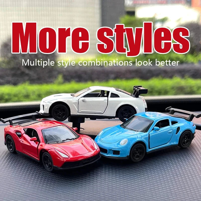 Drift Car Dashboard Toy Model – Swing Turning Sports Car Ornament, Fun Dashboard Decoration for Men & Car Interior Accessories Econic Blanks