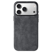 Real talian Imported for Alcantara Magnetic Case for iPhone 17 Pro Max 17Pro with MagSafe Case Smart Button Protective Cover Quick Pick Grocers