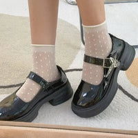 3pairs Summer Lace Bow Mesh Thin Low Tube Socks for Women Lolita Cute Aesthetic Black White JK Short Stockings New Fashion Socks Quick Pick Grocers