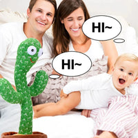 1pc Dancing Cactus Toy,Repeat Talking ,Song Speaker Wriggle Dancing Sing Talk, Plushie Stuffed ,Interaction and Decoration Econic Blanks