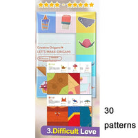 Origami Kit 30/96 Sheets Origami Paper Craft Guiding Book DIY Art Craft Projects Supplies for Beginners Children Kids Boys Girls Econic Blanks