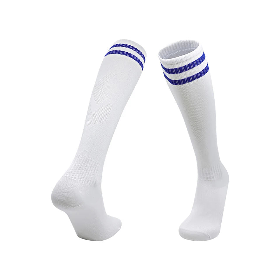 Loogdeel Football Socks Long Tube Knee Cotton Adults Children Legging Stockings Non-slip Soccer Baseball Running Sports Socks Quick Pick Grocers