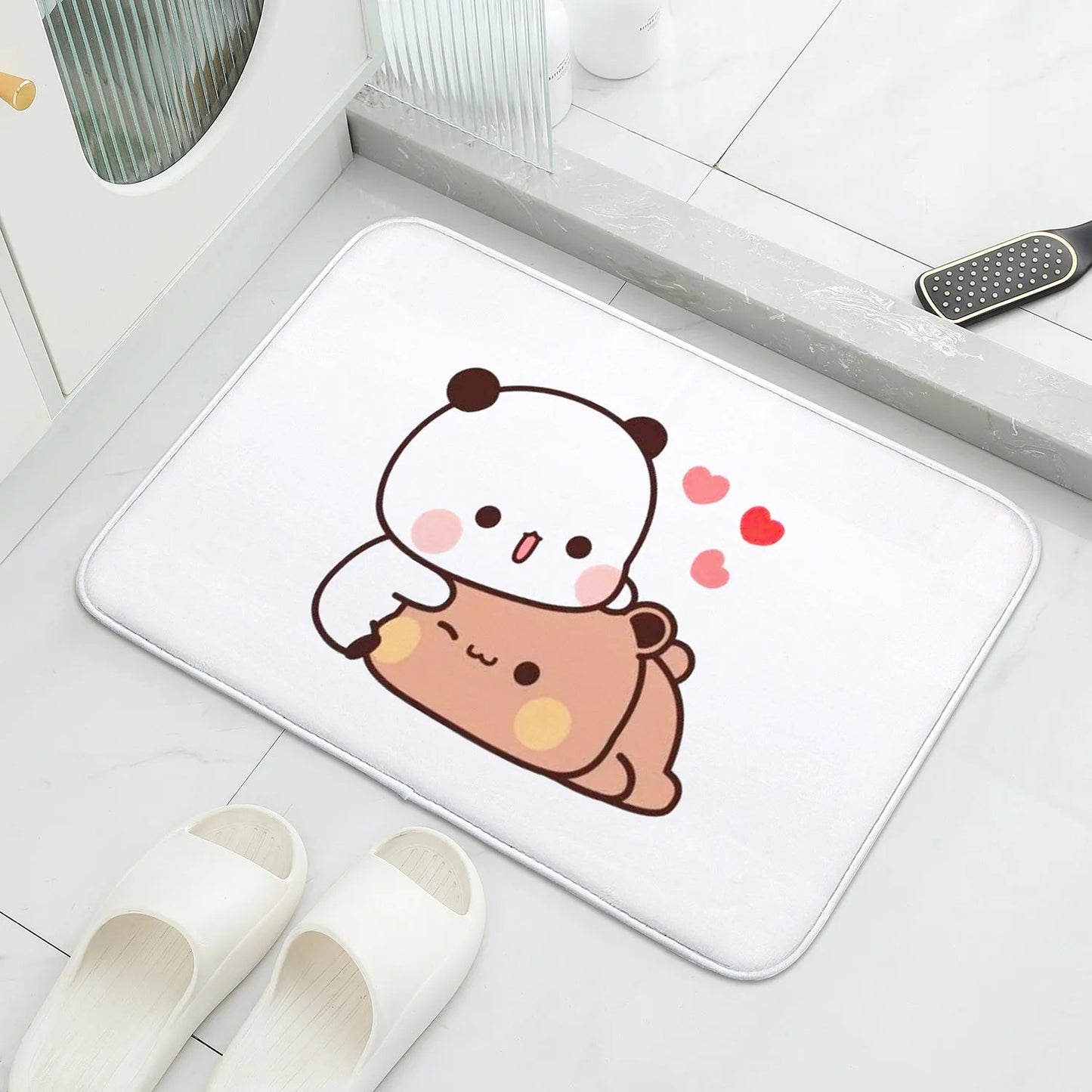 1Pc Bubu and Dudu Cute Cartoon Welcome Mat Entrance Doormat Balcony Bathroom Floor Mats Non-slip Rug Bedroom Carpet Home Decor Quick Pick Grocers