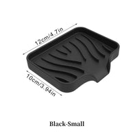 1-Pack Silicone Drain Soap Box Kitchen Bathroom Anti-slip Sink Tray Creative Washing Table Soap Tray Free Punch Drain Rack Econic Blanks