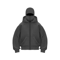 2025 Autumn and Winter New Men's and Women's Casual Sportswear With Hooded Mask Design, Sporty and Fashionable Plus Size Hoodie Econic Blanks