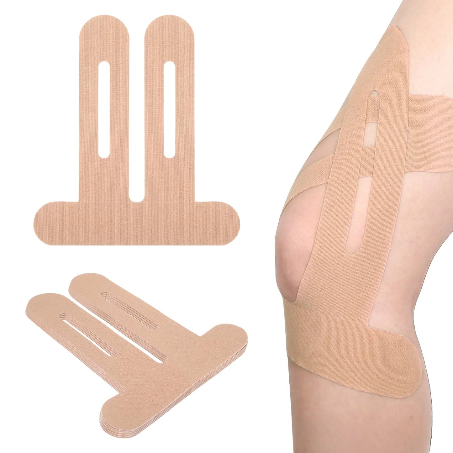 10PCS Kinesiology Tape for Knees,Waterproof & Elastic,Breathable Knee Tape,Athletic Tape Provide Support & Stability for Running Quick Pick Grocers