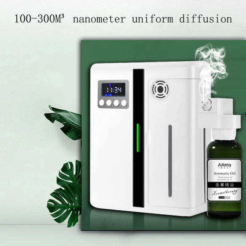 Scent Machine Aroma Diffuser Wall Mounted Hotel 160ML Aroma Diffuser With Fan Inside For Large Area Hotel Lobby Home Fragrance Quick Pick Grocers