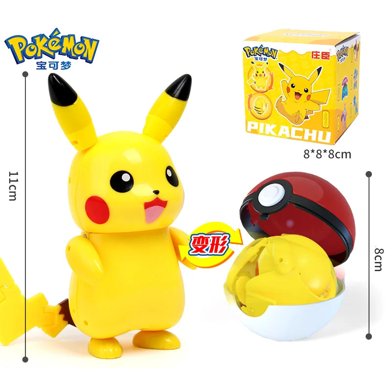 Pokemon Figures Toys Pocket Monsters Ball Model Pikachu Gengar Pokeball Dragonite Snorlax Pokeball Action Figures Toy Quick Pick Grocers