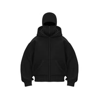 2025 Autumn and Winter New Men's and Women's Casual Sportswear With Hooded Mask Design, Sporty and Fashionable Plus Size Hoodie Econic Blanks