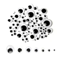 100pcs/200/550pcs Self-adhesive Googly Wiggle Eyes for DIY Scrapbooking Crafts Projects DIY Dolls Accessories Eyes Handmade Toys Econic Blanks