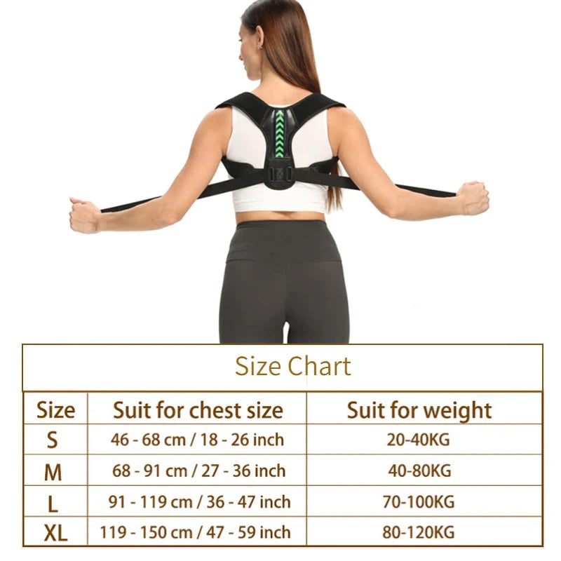Adjustable Back Shoulder Posture Corrector Belt Clavicle Spine Support Reshape Your Body Home Office Sport Upper Back Neck Brace Econic Blanks