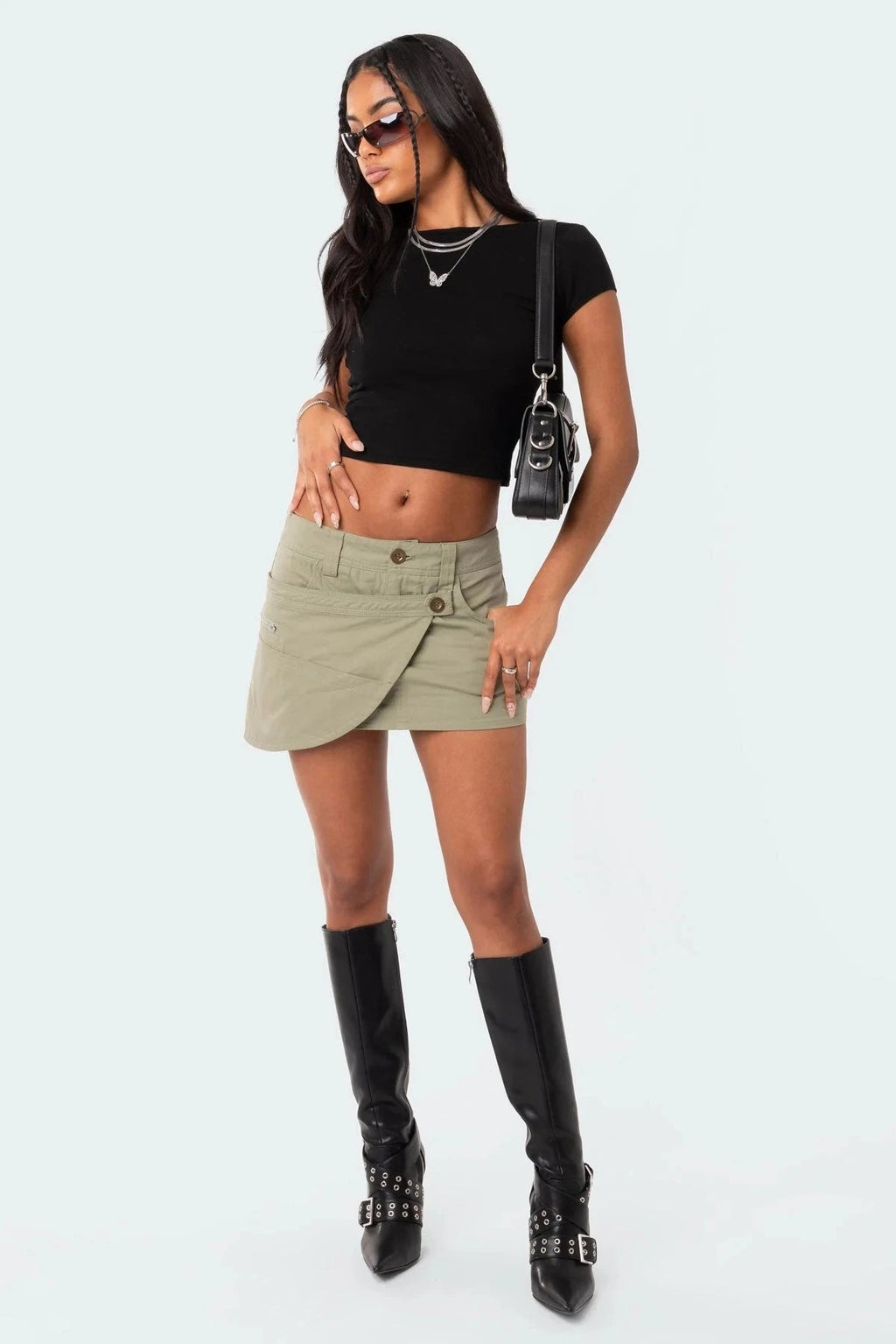 Women's O-neck Backless T-shirt Short Sleeve Solid Color Crop Top Summer Cute Baby Tee Y2K Clothes Bodycon Tunics Fashion Tank Quick Pick Grocers