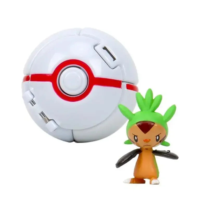 Pokemon Elf Ball Pokeball Anime Figure Cartoons Pikachu Charizard Piplup Kyogre Pocket Monster Pet Anime Action Model Toy Gifts Quick Pick Grocers