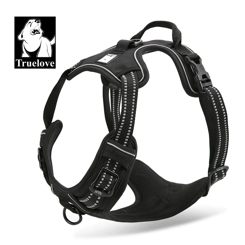 Truelove Pet harness Fashionable Nylon Durable Dog Harness Reflective Breathable Padded Training Vest Luxury Pet Accessories Quick Pick Grocers