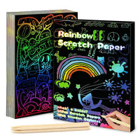 Dazzling Scratch Painting Parent Child Interactive Toys Note Cards Handmade Painting Econic Blanks