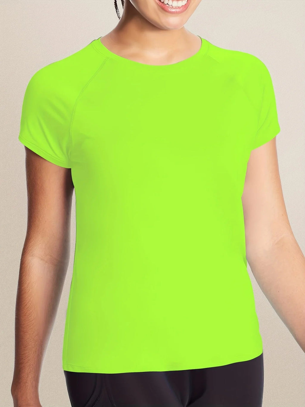 Women’s  Quick Dry Short Sleeve Resilience Gym Sports Moisture Wicking Round Neck T-Shirt Training Exercise Gym Sport Shirt Quick Pick Grocers