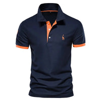 Dropshipping Polo Giraffe Shirt Men Quality Embroidery Summer Short Sleeve Polo Casual Business Social Mens Polos BR Size Quick Pick Grocers
