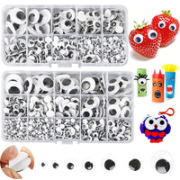 100pcs/200/550pcs Self-adhesive Googly Wiggle Eyes for DIY Scrapbooking Crafts Projects DIY Dolls Accessories Eyes Handmade Toys Econic Blanks