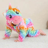 0 1 2 3 4 Years Kigurumi Pajamas for Toddler Baby Clothes Children Outfits Infant Dinosaur Unicorn Cat Robbit Cosplay Costumes Econic Blanks