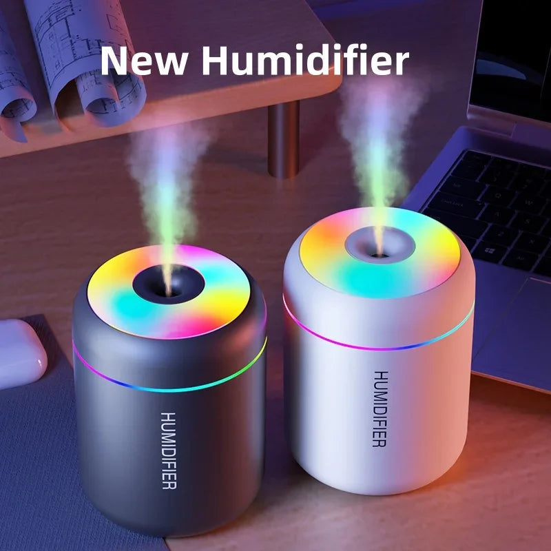 180ML Mini Air Humidifier USB Electric Aroma Diffuser Essential Oil Purifier Aromatherapy Mist Maker Lights For Car Home Bedroom Econic Blanks