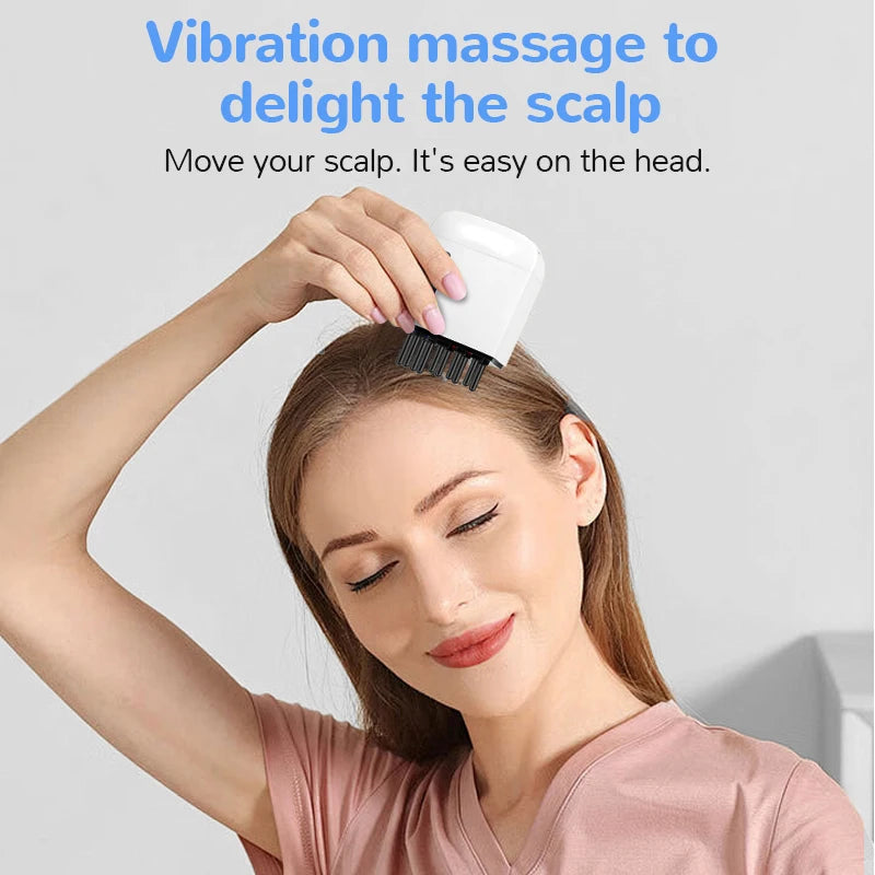 Electric Head Scalp Massager Red Light Vibration Massage Comb Essential Oil Liquid Guide Massager Anti Hair Loss Scalp Care Tool Quick Pick Grocers