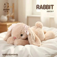 35cm New Simulated Shy Rabbit Doll Stuffed Plush Toy Cartoon Anime Cute Pillow Pillow Pillow Children's Birthday Gift Fun Doll Econic Blanks