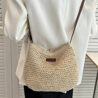 Elegant Light Paper Rope Bag - Bohemian Handmade Style, Hot-Selling Beach/Casual Bag (Crossbody & Shoulder Tote) Quick Pick Grocers