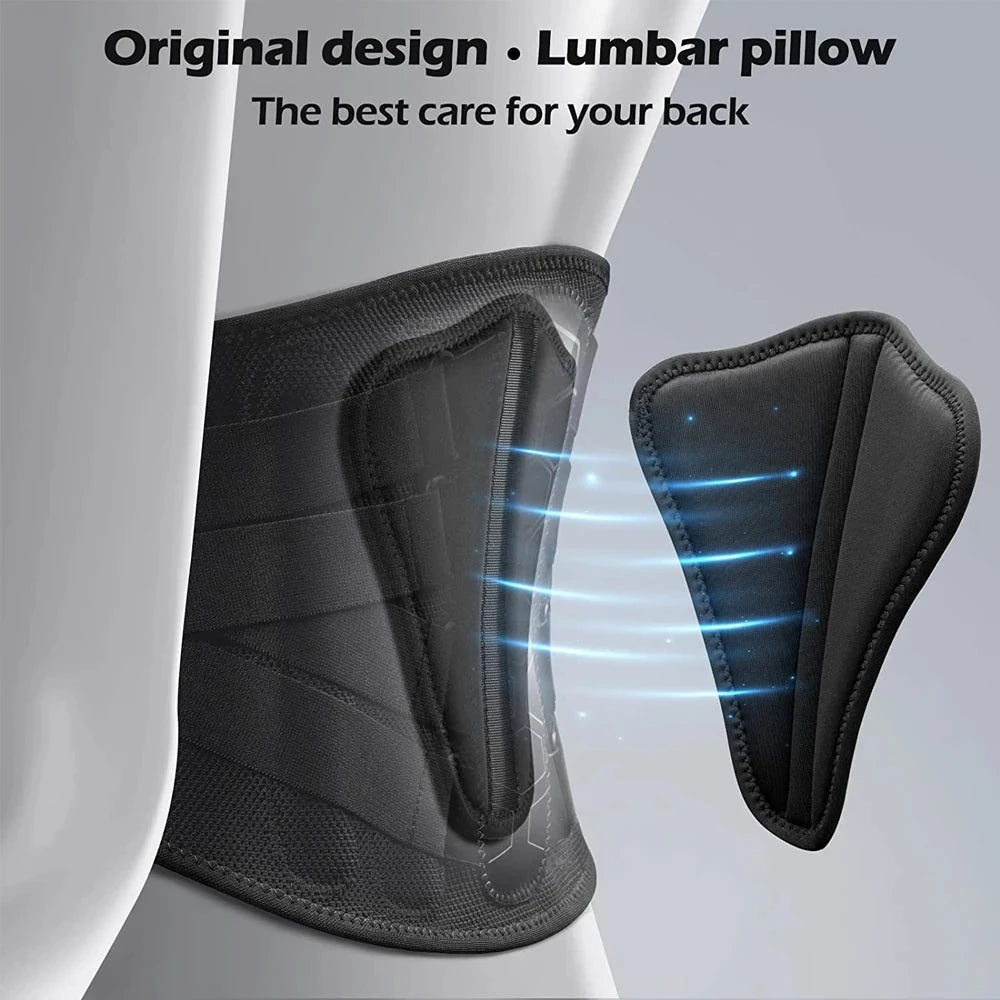 Back Brace for Lower Back Pain, Sciatica, Herniated Disc, Scoliosis, Back Support Belt with Soft Pad, Lightweight Lumbar Support Econic Blanks