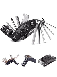16 in 1 Portable Bicycle Repair Tools Kit Hex Wrench Nut Tire Screwdriver Motorcycle Bicycle Repair Tools Quick Pick Grocers