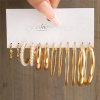 Modyle Gold Color Dangle Earrings Set Butterfly Acrylic Hollow Drop Earrings for Women Heart Hoop Earring Fashion Jewelry Gifts Econic Blanks