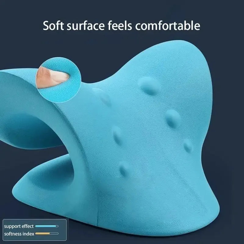 Neck Shoulder Stretcher Relaxer Cervical Chiropractic Traction Device Massage Pillow for Pain Relief Cervical Spine Alignment Quick Pick Grocers