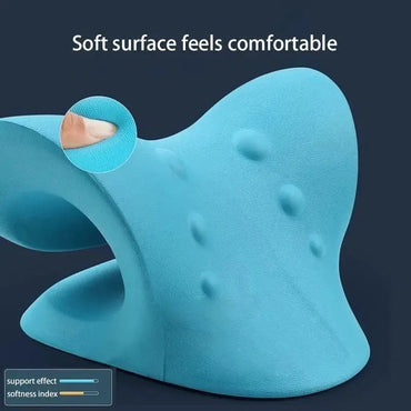 Neck Shoulder Stretcher Relaxer Cervical Chiropractic Traction Device Massage Pillow for Pain Relief Cervical Spine Alignment Quick Pick Grocers