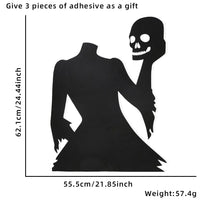 Halloween decoration room door stickers window decor skeleton hand pumpkin DIY devil witch hat glass window stickers ghost Econic Blanks