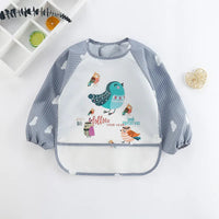 Waterproof EVA Full Sleeve Baby Bibs Children Apron Long Sleeve Feeding Smock Kids Eating Breastplate Infant Scarf Clothing Quick Pick Grocers