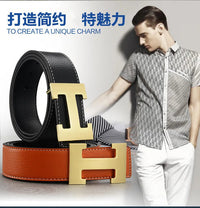 Width 3.8cm Famous Brand Belt Men Top Quality Genuine Luxury Leather Belts for Men Strap Metal Belt Fashion Women's Belt jeans Quick Pick Grocers