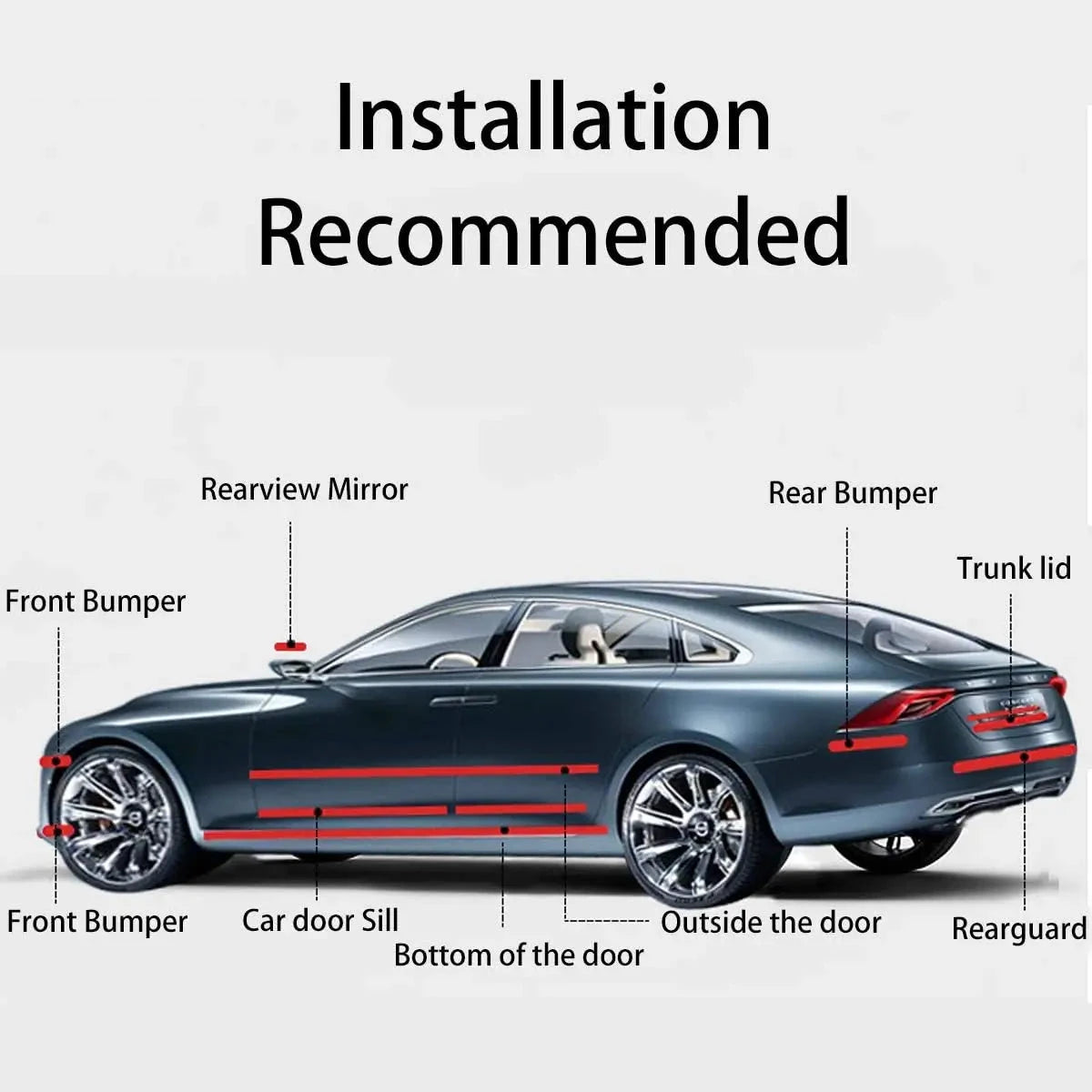 1-10m Nano Carbon Fiber Car 3D Tape Sticker Door Mirror Paste Protector Strip DIY Protection Protective Film Waterproof Adhesive Econic Blanks