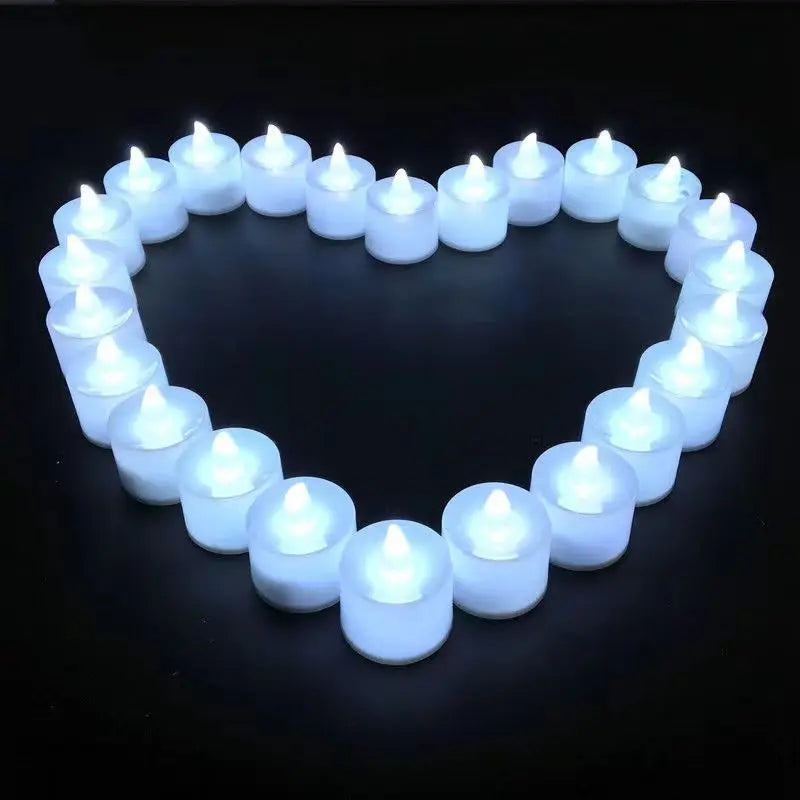 LED Candle Battery Powered Flameless Tea Candle Fake Candle Lamp Wedding Birthday Party Home Decoration Lamp Candlestick Candles Econic Blanks