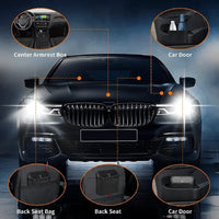 Car Trash Can (with Lid) Contains 60 (300) Garbage Bags, Small Car Trash Can, Leak-proof Mini Car Accessories