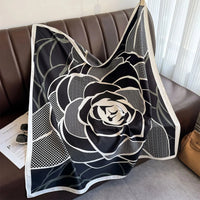 90*90Cm Square Scarf Twill Silk Feeling Women Head Shawls and Wraps Luxury Hair Tree Print Neck Scarves Hijab Bandana Pashmina Econic Blanks